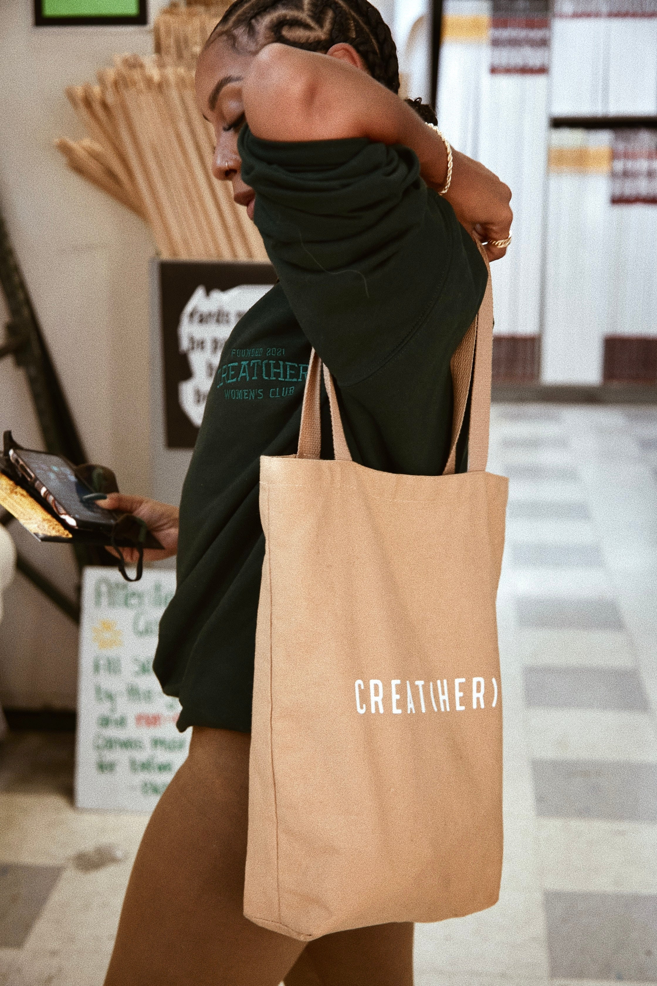 Creat(HER) Tote Bag - Image 3